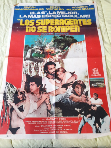 Afiche De Cine Los Super Agentes No Se Rompen