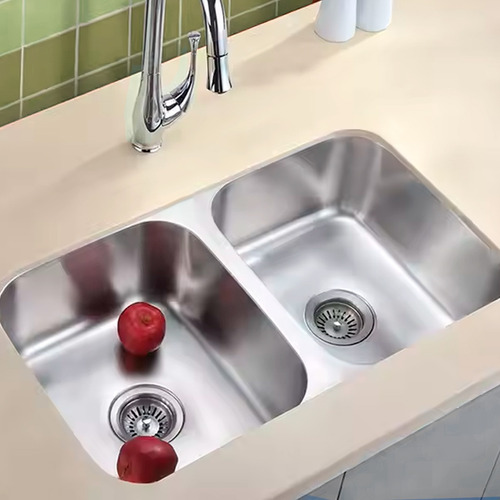 Cuba Dupla Gourmet 76x43 Aço Inox 304 Completa Com Acessórios Cor Prata Brinovar