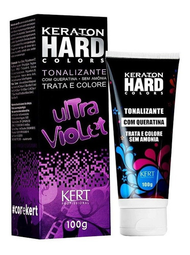 Kit 2 Coloração Keraton Hard Colors Ultra Violet