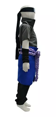 Compre Conjunto completo de fantasia de cosplay de uchiha sasuke