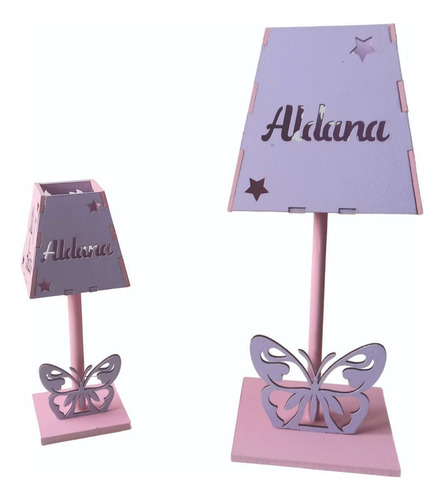 Souvenir Velador Decorado En Fibrofacil 30+2 Con Luz Led