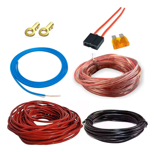 Kit de cableado para instalación de módulos de sonido, cable paralelo de hasta 800 wrms o más