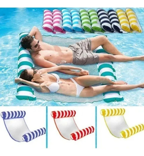 Boia Rede Piscina Cama Fluctuante Inflable Reclinable