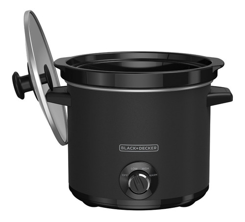 Imagen 3 de 3 de Olla eléctrica Black+Decker SC4004D de cerámica negra 4l