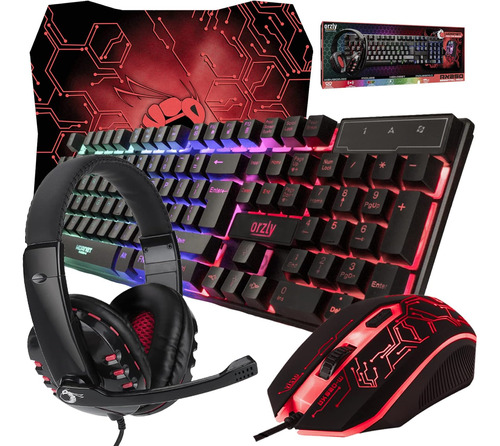 Teclado, Mouse, Auriculares Para Videojuego De Ps4/ Pc/ Xbox