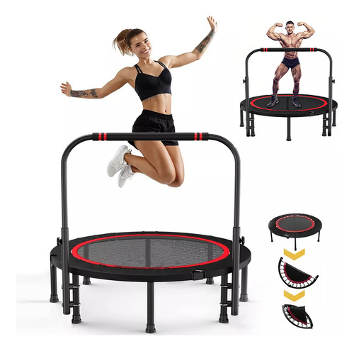 Trampolín Para Ejercicio Fitness Plegable Mini Brincolín