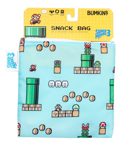 Imagen 1 de 4 de Super Mario Bros. Bolsa Grande Multiusos (fondo Azul)
