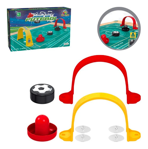 Brinquedo Futebol De Mesa Com Disco Que Desliza Jogo Disputa