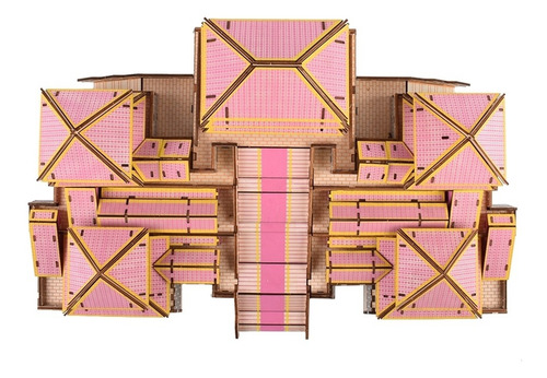 Accesorio De Madera Con Maqueta De Casa China En 3d Para Niñ