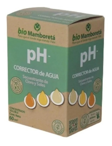 Ph - Menos Corrector De Agua, Cloro Y Sales Mamboreta 60 Cc