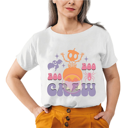 Playera Boo Boo Crew, Halloween Cute Fantasmita M54