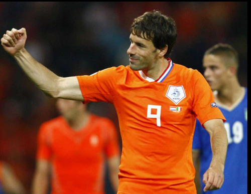 Jersey Países Bajos Euro 2016, #9 Van Nistelrooy, Original 