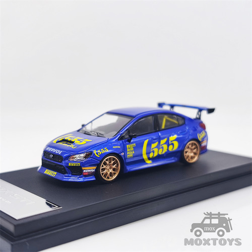 Mini Station 1:64 Wrx Sti Rally 555/rb Ordinaria