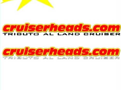 Calcomania Sticker Cruiserheads Rusticos 4x4 Grande (90 Cm)