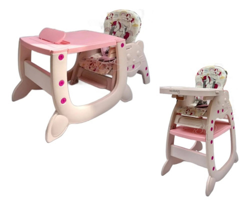 Mesa Silla Comedor Para Bebé 2 En 1   Tipo Escritorio Ebaby 