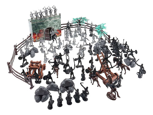 120pieces Medieval Knight Soldado Juguetes Warriors