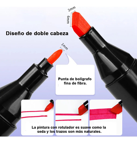 Marcadores Xin De Doble Punta Con 60 Colores