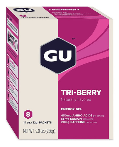  Gel Energizante Gu Energy Frutos Rojos X 8 Und