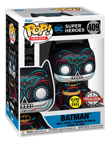 Funko Pop Bane 412 Batman 409 Dia Muertos Paquete Protector