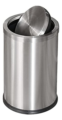 Cubo De Basura Dorado De Acero Inoxidable Con Tapa Abatible