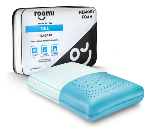 Almohada Estándar Roomi De Memory Foam Con Infusión De Gel