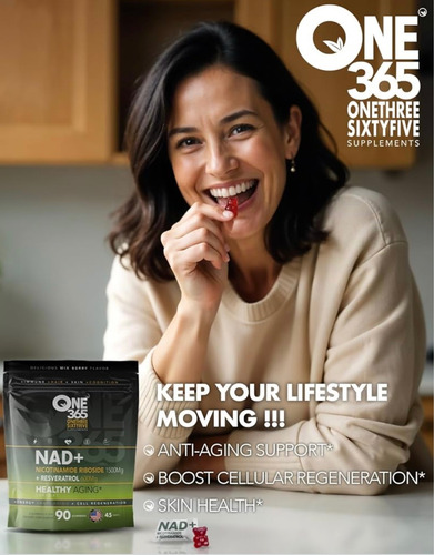 Suplemento Nad Nicotinamida Rib. Resveratrol 1500mg Gomitas Mezcla De Bayas