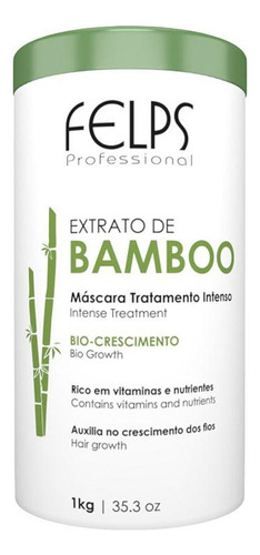 Felps Profissional Extrato De Bamboo Máscara Capilar 1000g