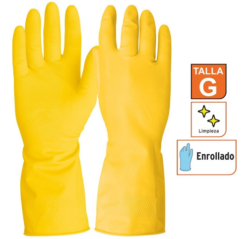 Guantes Latex Limpieza Domestica Grande Pretul 23261