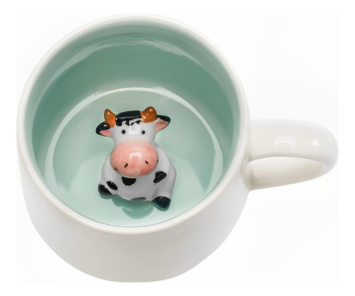 Vanuoda Linda Taza De Vaca, Taza De Té Con Animales En 3d, T