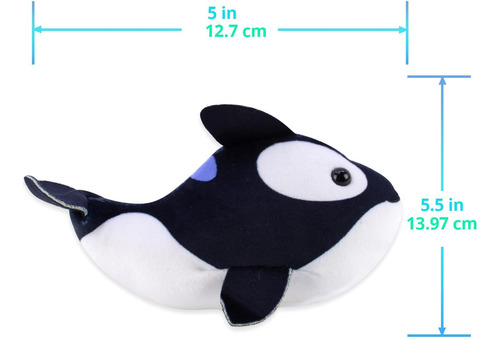 Zhuzhu (narval + Orca) Paquete De 2 Peces B | Pequeños Anima