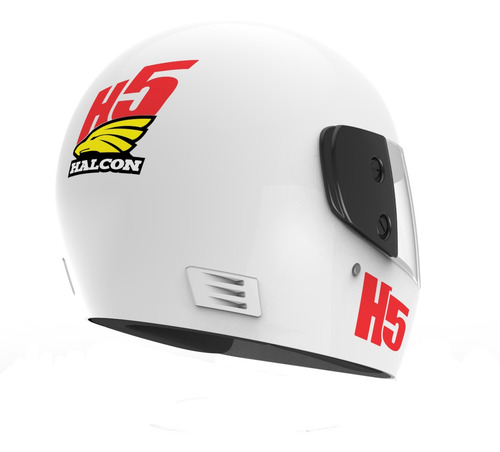 Casco Moto Halcon H5 Integral Blanco Tienda Oficial