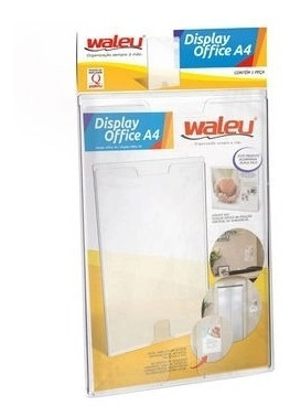 Quadro De Aviso A4 Acrílico Display Office Waleu Kit C/3