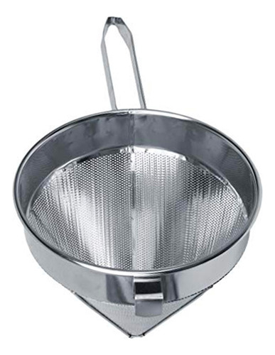 Colador Chino Conico De Acero Inoxidable Profesional 26 Cm