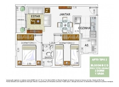 Imagem 6 de 13 de Ref.: 6501 - Apartamento Em Cotia Para Venda - V6501