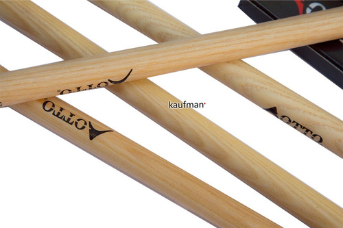 Imagen 7 de 7 de Baquetas Bateria Otto Madera De Maple Punta Madera 7a 5b Etc