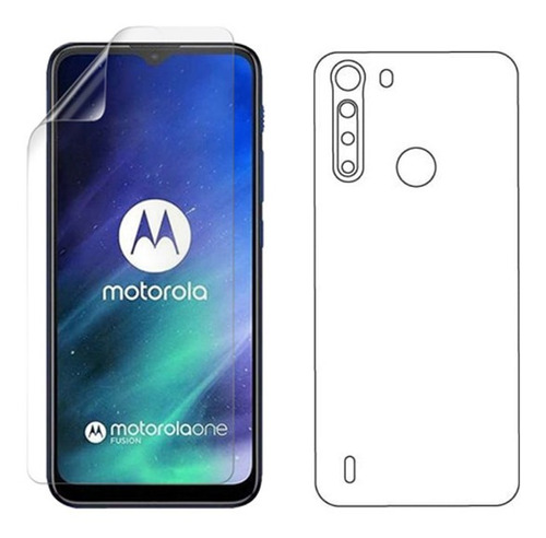 Protector Pantalla Y Trasero Hidrogel P/ Motorola One Fusion