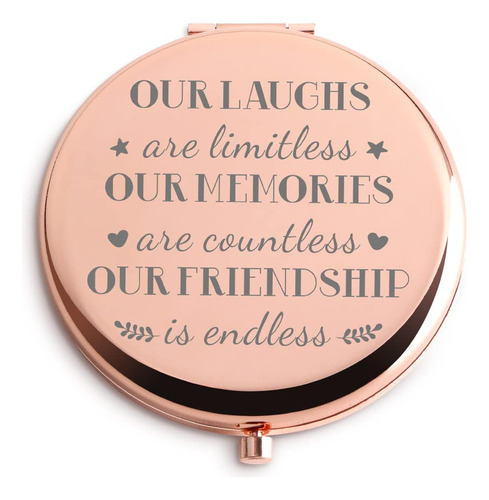 Regalos De Amistad Para Mujeres Amigas Rose Gold Compact Map