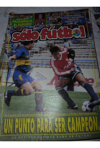 Revista Solo Futbol Un Punto Se Ser Campeon 1994