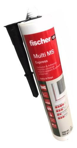 Sellador Ms Express Multi Ms Fischer- Negro- Cartucho 452 Gr