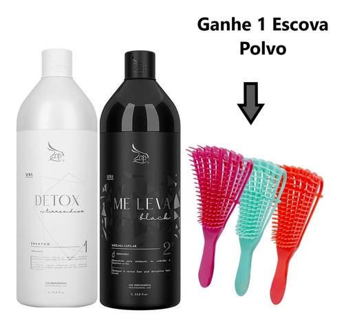 Kit Progressiva Me Leva Zap Profissional 2x1000ml