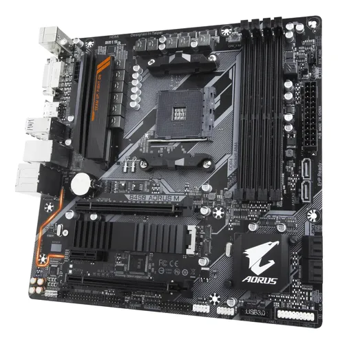 Motherboard Gigabyte B450 Aorus M Matx Rgb Amd Am4 Ddr4 M.2