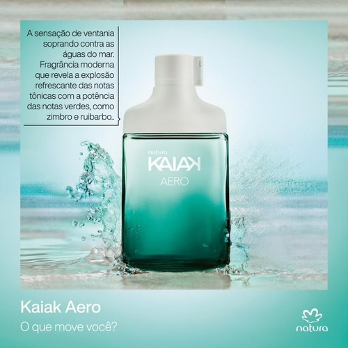 Imagem 3 de 5 de Deo Colônia Kaiak Aero Masculino 100ml - Natura
