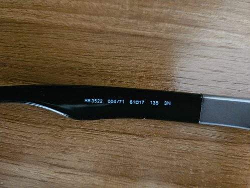 Óculos De Sol Ray-ban Rb3522 Espelho Preto Verde-escuro Preto Preto (Usado)