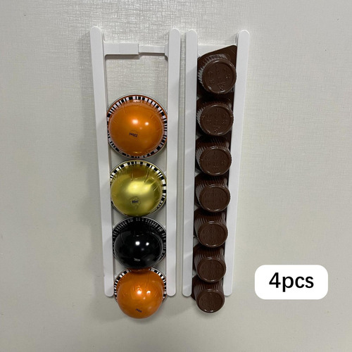 4x Suporte Para Cápsulas De Café Montado Na Parede Ou Em
