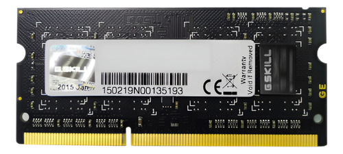 Ram Sodimm G.skill Ddr3 1333mhz 4gb F3-10666cl9s-4gbsq