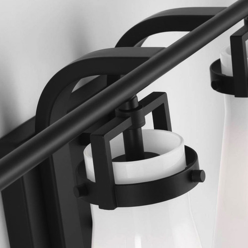 Lampara De Tocador Para Baño Negro Mate 4 Luces 31