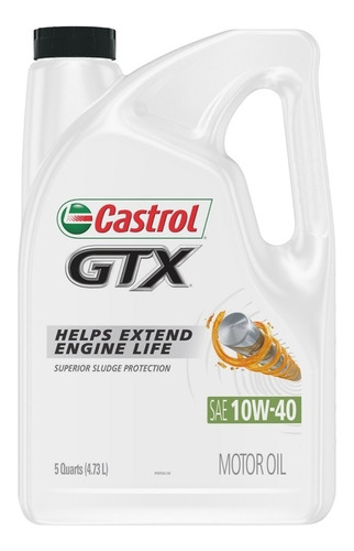 Aceite Castrol 10w-40 Mineral Garrafa 5 Qts. (4.73l)