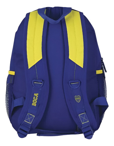 Mochila Boca Jrs. Espalda 15 Pulgadas! Bag Center Color Azul Acero Diseño De La Tela Bocajr