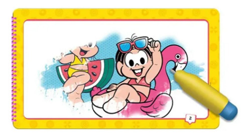 Imagem 3 de 5 de Livro Aquabook Turma Da Monica Culturama Pinta Com Agua