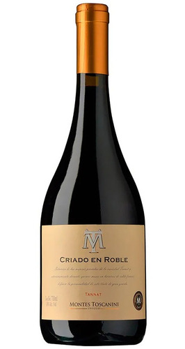 Vino Uruguayo Montes Toscanini - Criado En Roble Tannat 1pz